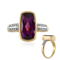 14K Magenta Garnet Gold Ring (AMAYANI)