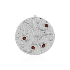 Indian Garnet Silver Pendant