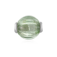 Green Amethyst Silver Pendant