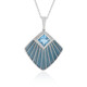 Swiss Blue Topaz Silver Necklace