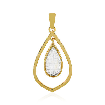 White Topaz Silver Pendant