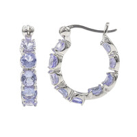 Tanzanite Silver Earrings