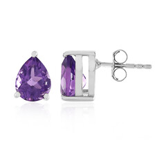 Moroccan Amethyst Silver Earrings