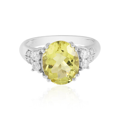 Ouro Verde Quartz Silver Ring