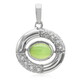 Imperial Chrysoprase Silver Pendant