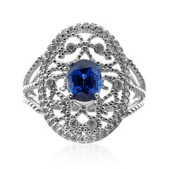 18K Ceylon Blue Sapphire Gold Ring (CIRARI)