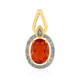 9K Mexican Fire Opal Gold Pendant