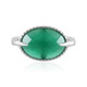 Green Onyx Silver Ring