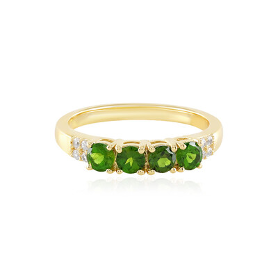 Russian Diopside Silver Ring