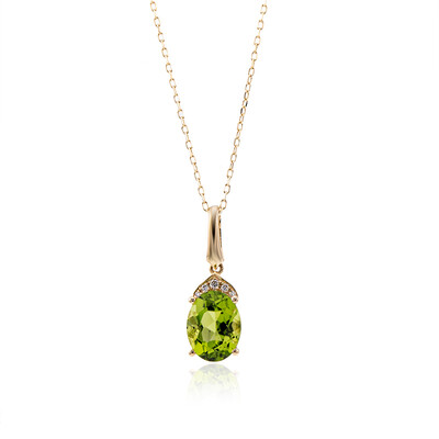 14K Dashihe Peridot Gold Necklace (CIRARI)