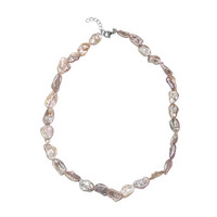 Keshi pearl Silver Necklace (TPC)