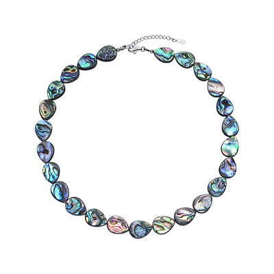 Abalone Shell Silver Necklace