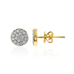 18K IF (D) Diamond Gold Earrings