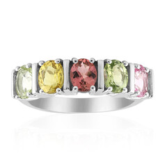 Fancy Tourmaline Silver Ring (Pallanova)