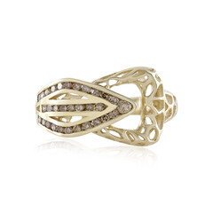 9K I2 Champagne Diamond Gold Ring (Ornaments by de Melo)