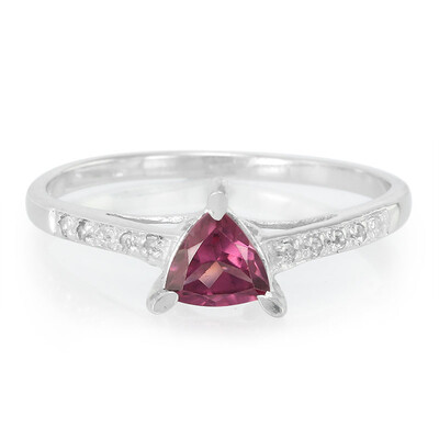 Rajasthan Rhodolite Silver Ring