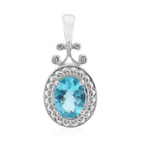 Blue Apatite Silver Pendant (Pallanova)