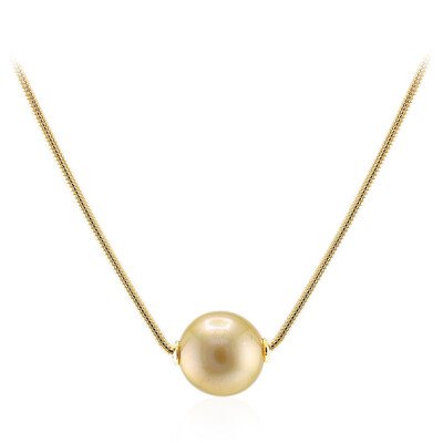 Kabira Golden South Sea Pearl Silver Necklace (Annette)