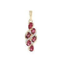 Pink Tourmaline Silver Pendant