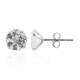 White Topaz Silver Earrings