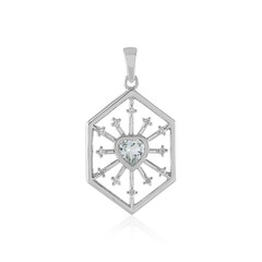 Brazilian Aquamarine Silver Pendant