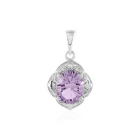 Rose de France Amethyst Silver Pendant