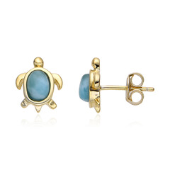 Larimar Silver Earrings