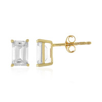 9K Zircon Gold Earrings