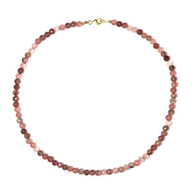 Strawberry Quartz Silver Necklace