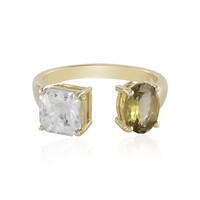 9K Unheated Yellow Tanzanite Gold Ring (Adela Gold)