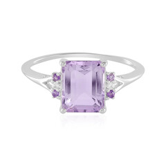 Rose de France Amethyst Silver Ring