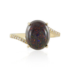 14K Andamooka matrix opal Gold Ring (AMAYANI)