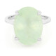 Prehnite Silver Ring