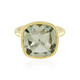 Green Amethyst Silver Ring