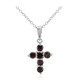 Garnet Silver Necklace