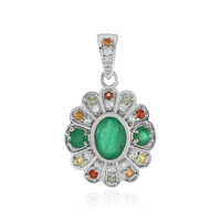 Socoto Emerald Silver Pendant