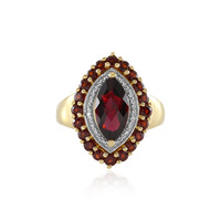 Indian Garnet Silver Ring