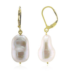 White Freshwater Pearl Silver Earrings (TPC)