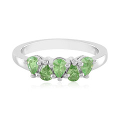 Tsavorite Silver Ring