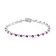 Rhodolite Silver Bracelet