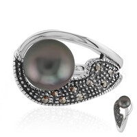 Tahitian Pearl Silver Ring (Annette classic)