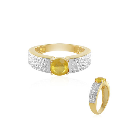 Madagascar Yellow Sapphire Silver Ring