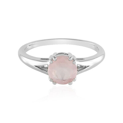 Rose Quartz Silver Ring