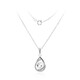 White Topaz Silver Necklace