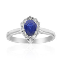 10K Ceylon Blue Sapphire Gold Ring