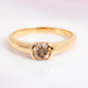 18K VS1 Argyle Rose De France Diamond Gold Ring (Annette)