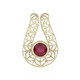 9K Madagascar Ruby Gold Pendant (Ornaments by de Melo)