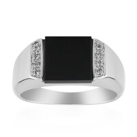 Black Onyx Silver Ring