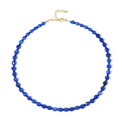 Blue Agate Silver Necklace