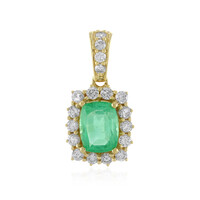 18K Ethiopian Emerald Gold Pendant (AMAYANI)